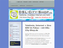 Tablet Screenshot of dsl-city-shop.de